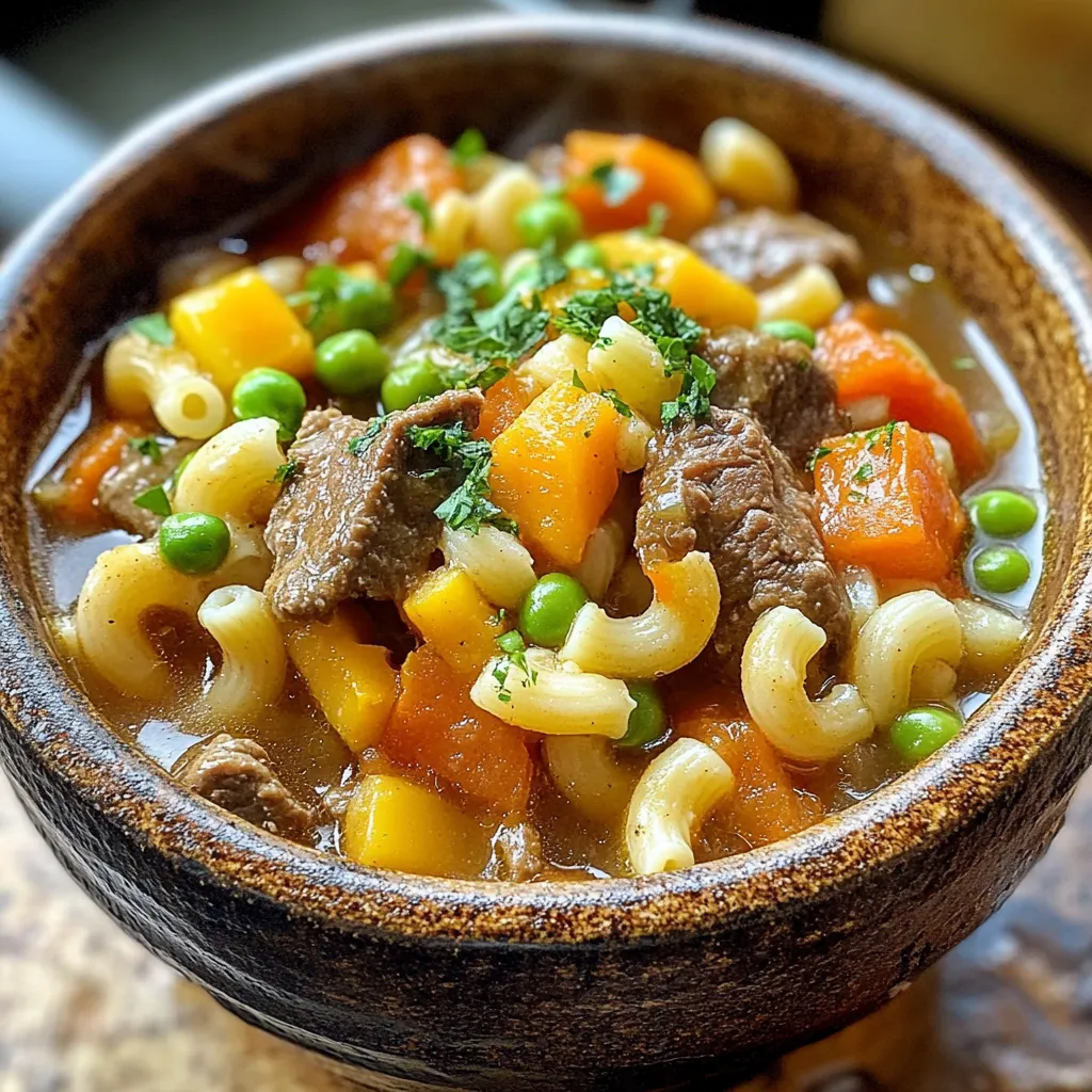 Hearty Beef &#038; Tomato Macaroni Soup: A Comforting Classic