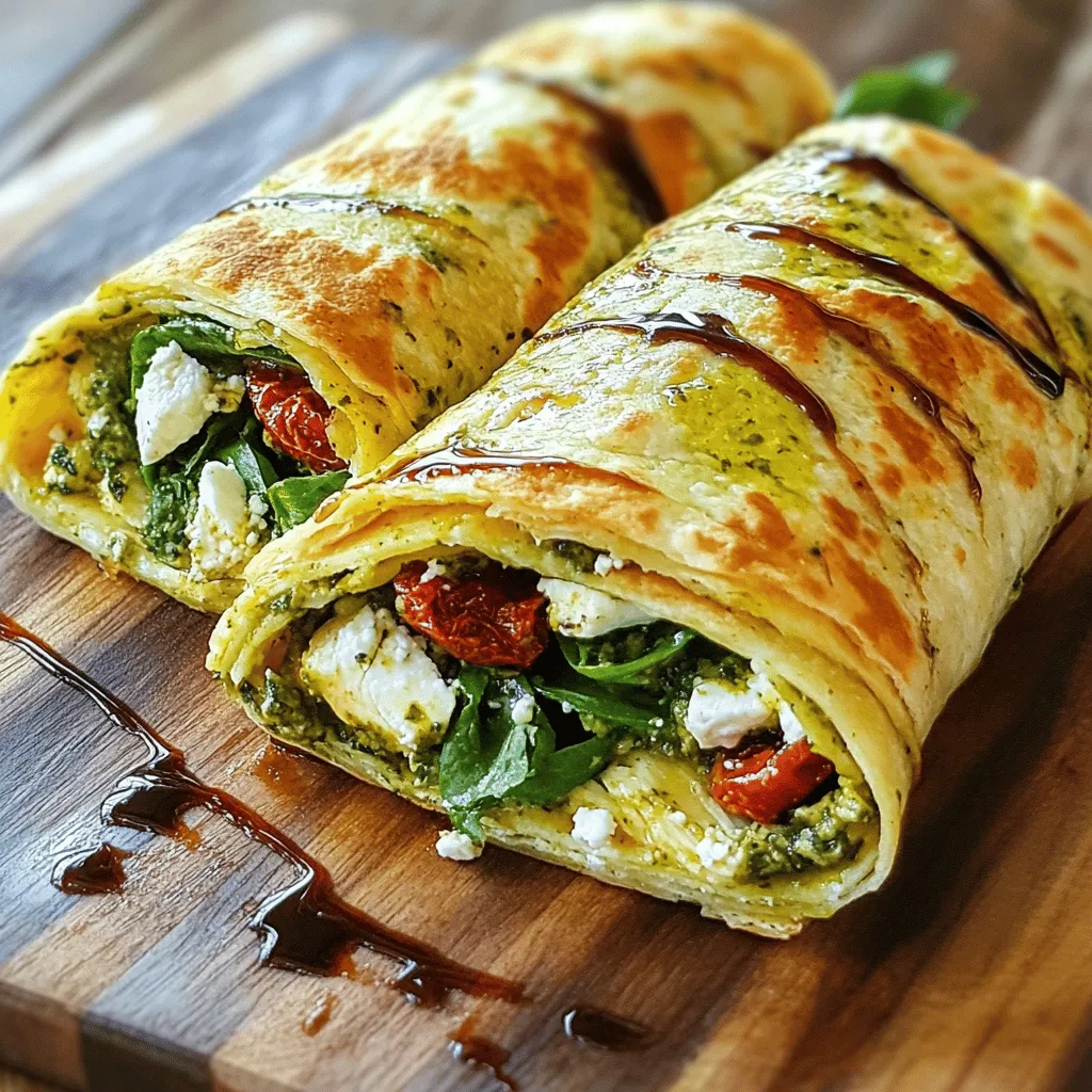 Savory Chicken Pesto Wraps: A Quick and Nutritious Meal