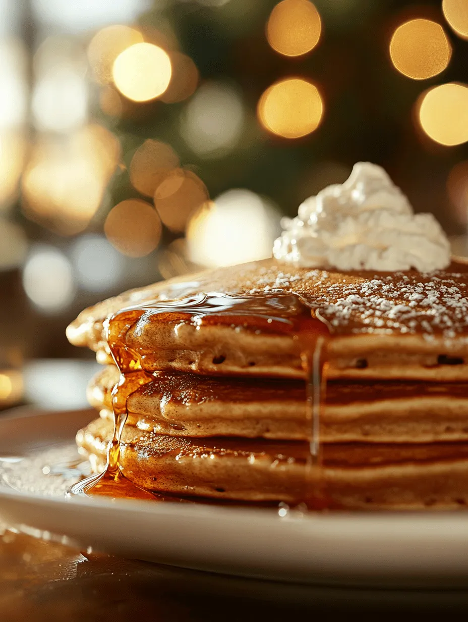 Gingerbread Pancakes with Spiced Syrup: A Cozy Holiday Breakfast