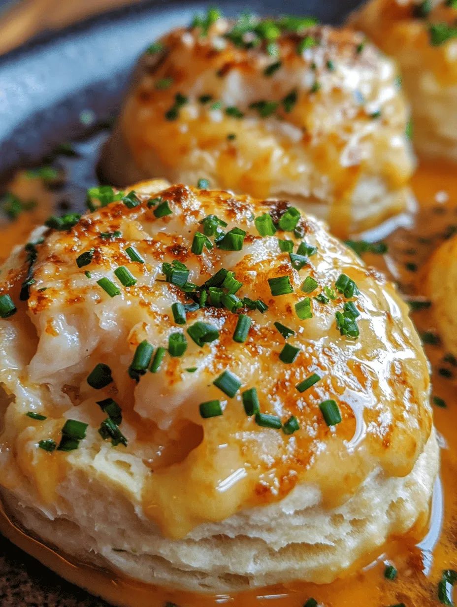 Crab Stuffed Cheddar Bay Biscuits with Lemon Butter Sauce: A Delightful Seafood Treat