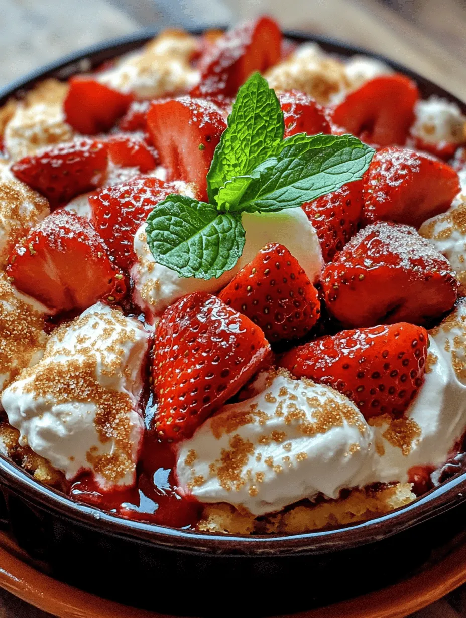 Delightful Strawberry Cheesecake Dump Cake: A Sweet Treat for Every Occasion