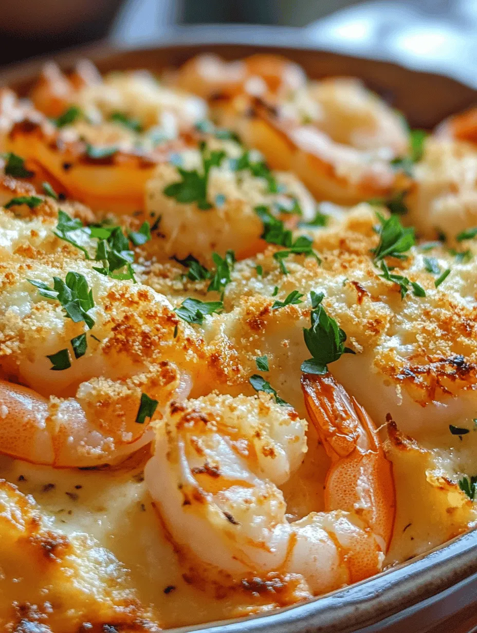 Delicious Garlic Shrimp Gratin: A Culinary Delight