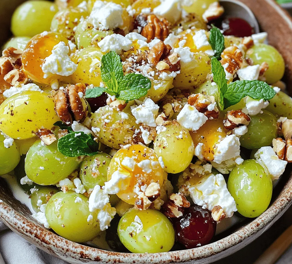 Grape salads have surged in popularity in contemporary cuisine, celebrated not only for their vibrant colors and refreshing flavors but also for their versatility. Whether served as a light appetizer, a palate-cleansing side dish, or a delightful dessert, grape salads can elevate any meal. Among the many variations, the Sweet and Savory Grape Salad Delight stands out as a perfect blend of flavors and textures that captivates the palate.