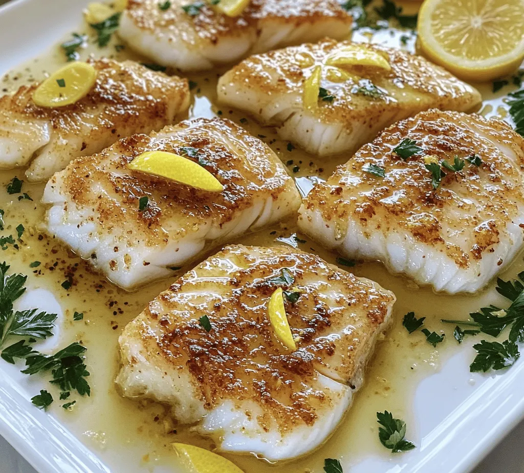 Lemon Butter Sautéed Cod is not just a dish; it