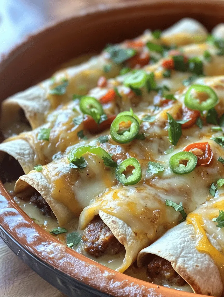 Southern Breakfast Enchiladas with Sausage Gravy