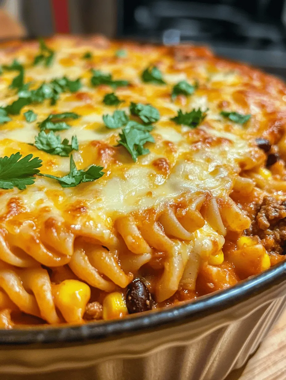 Cheesy Taco Pasta Bake Extravaganza