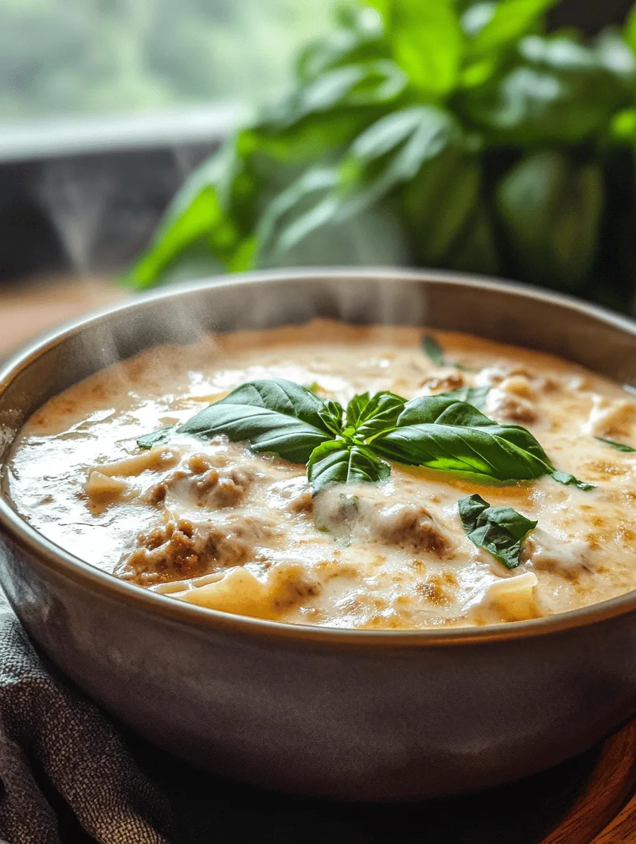 Creamy Alfredo Lasagna Soup: A Comforting Delight for Any Occasion