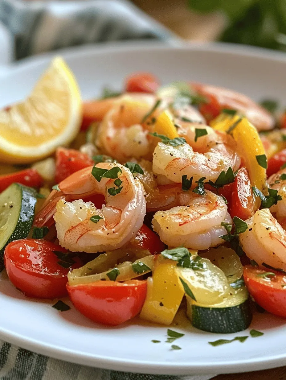 Lemon Herb Shrimp and Veggie Skillet: A Fresh and Flavorful Delight