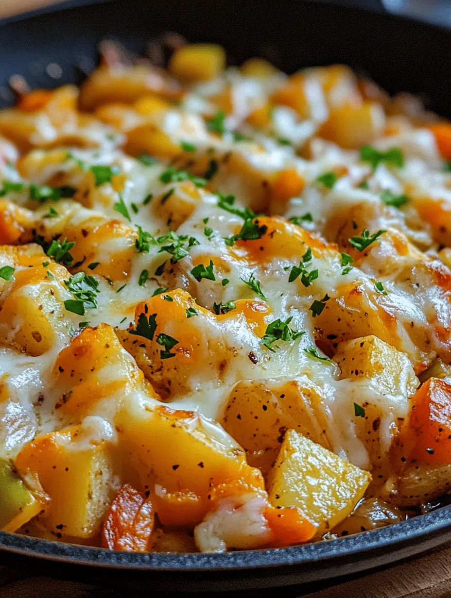 Cheesy Potato Egg Scramble: A Hearty Breakfast Delight