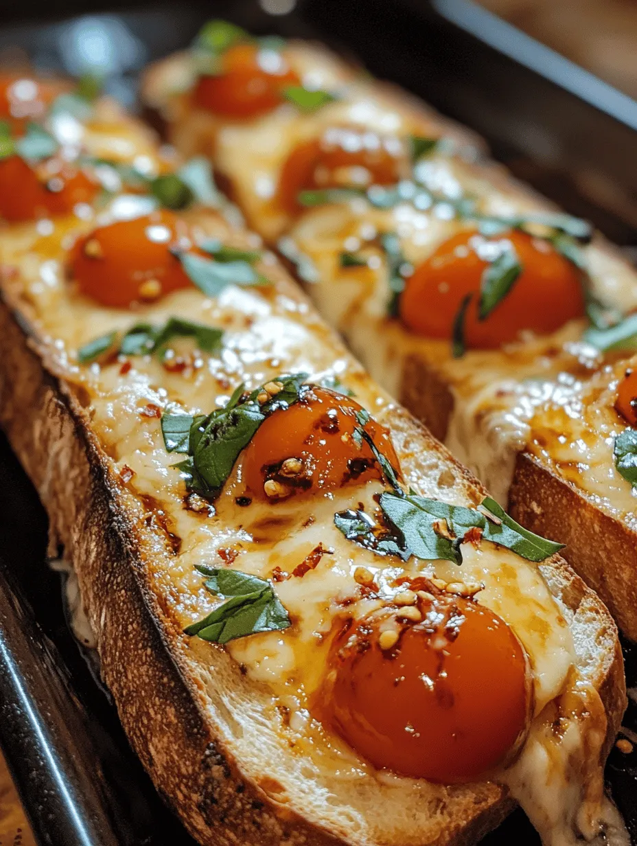 Cheesy Garlic Caprese Bread: A Flavorful Delight