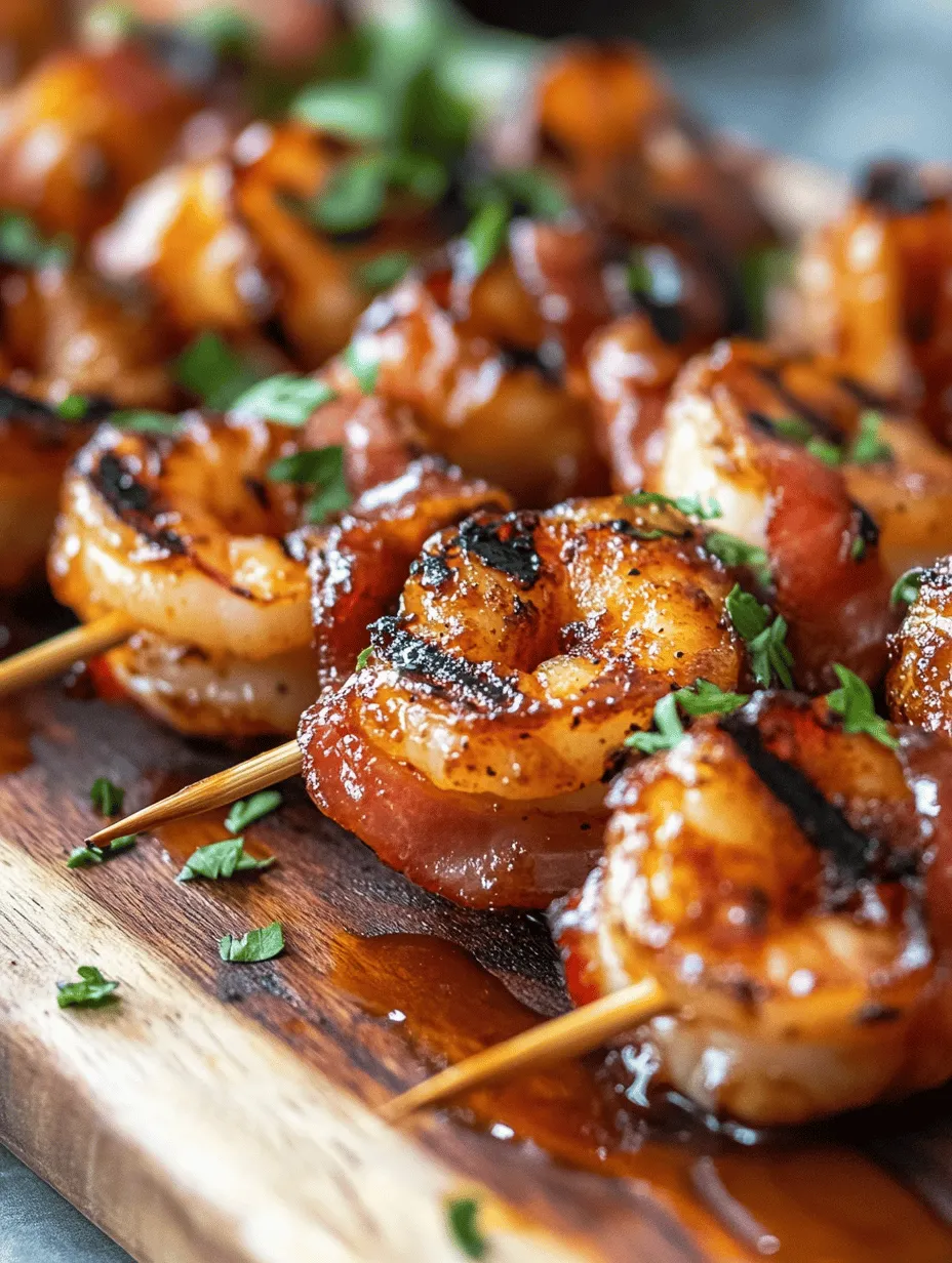 BBQ Bacon Wrapped Shrimp: A Flavorful Fusion of Savory and Sweet