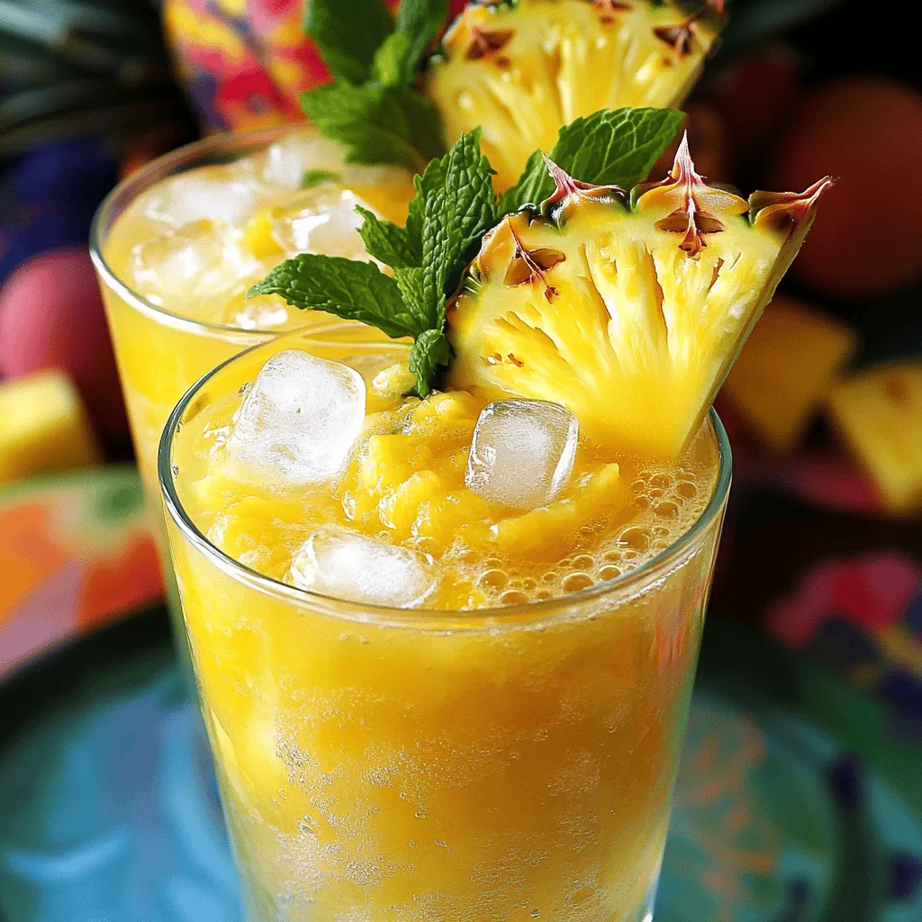Tropical Paradise Pineapple Cocktails: Sip Your Way to Paradise