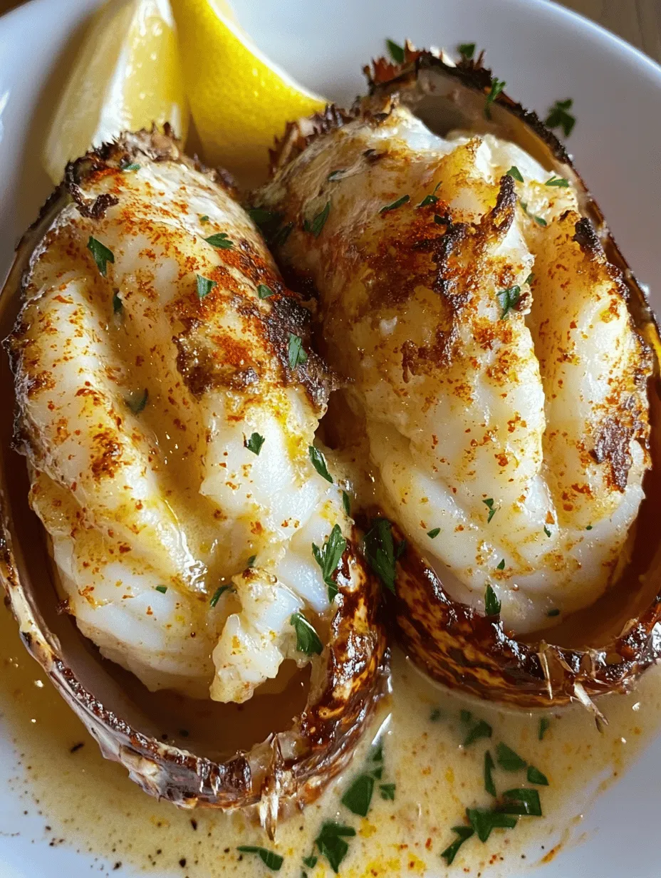 Indulge in Luxury with Creamy Garlic Butter Lobster Tails