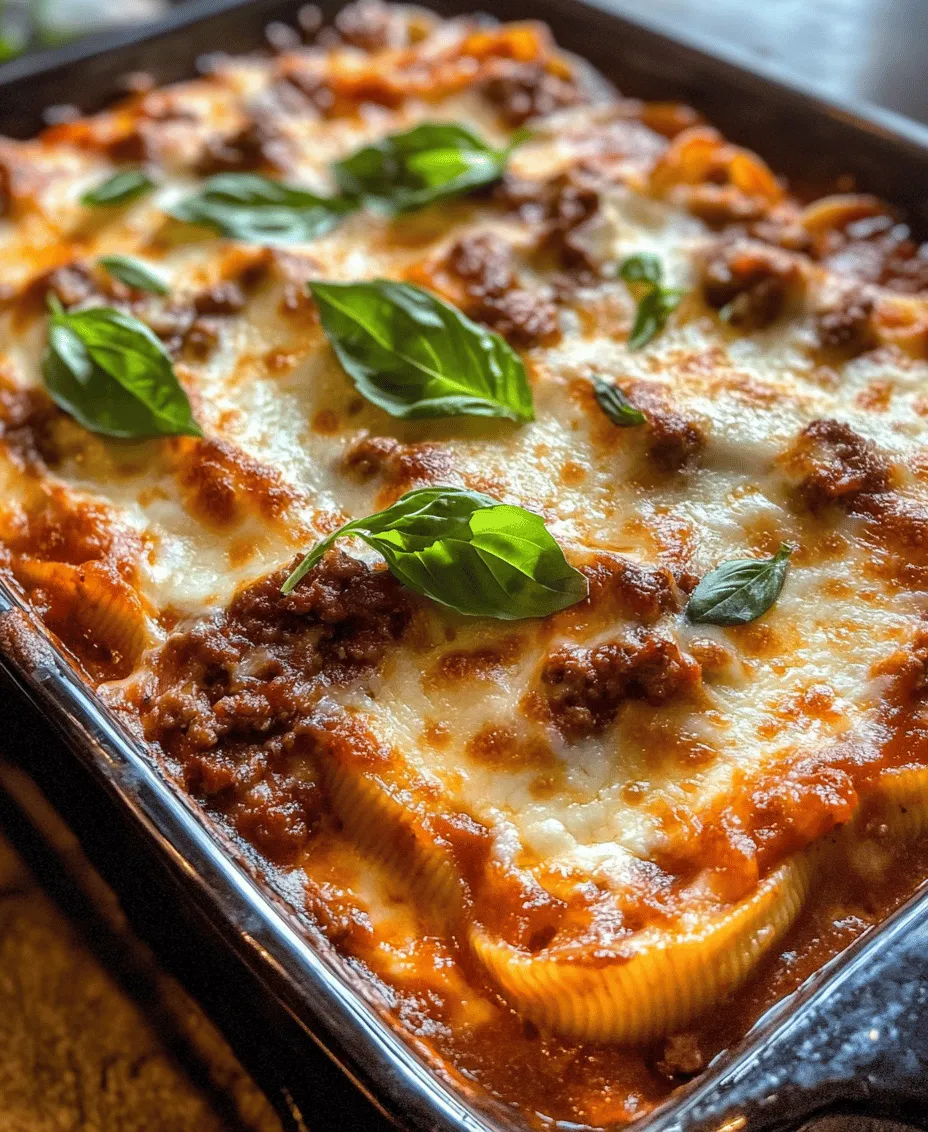 Beef-Stuffed Shells with Creamy Ricotta Filling is a delicious and hearty dish that has carved out its place in the hearts (and stomachs) of families across the globe. This comforting meal combines tender pasta shells with a savory beef filling, enveloped in a rich and creamy ricotta mixture, all topped with a zesty marinara sauce. It