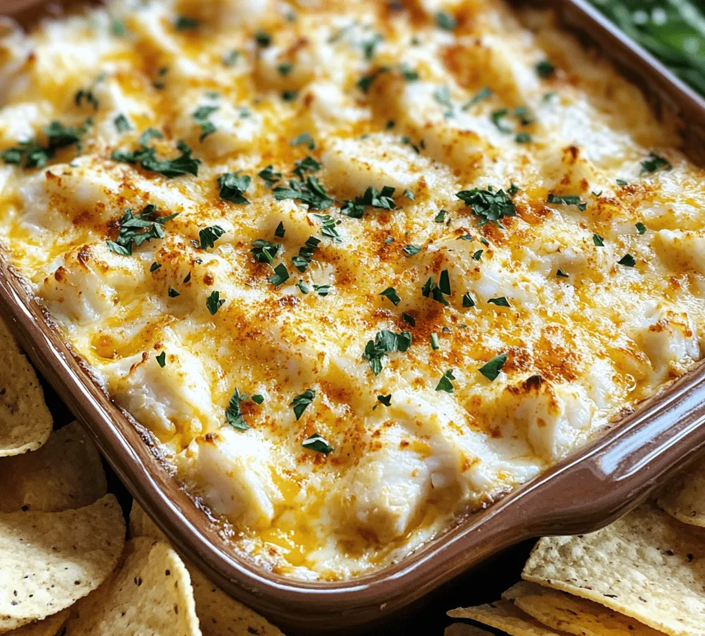 The Cheesy Baked Hot Crab Dip is more than just an appetizer; it