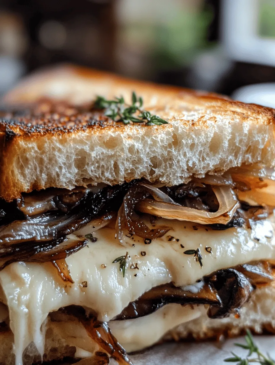 Gouda Bliss: Grilled Cheese with Roasted Mushrooms &#038; Onions
