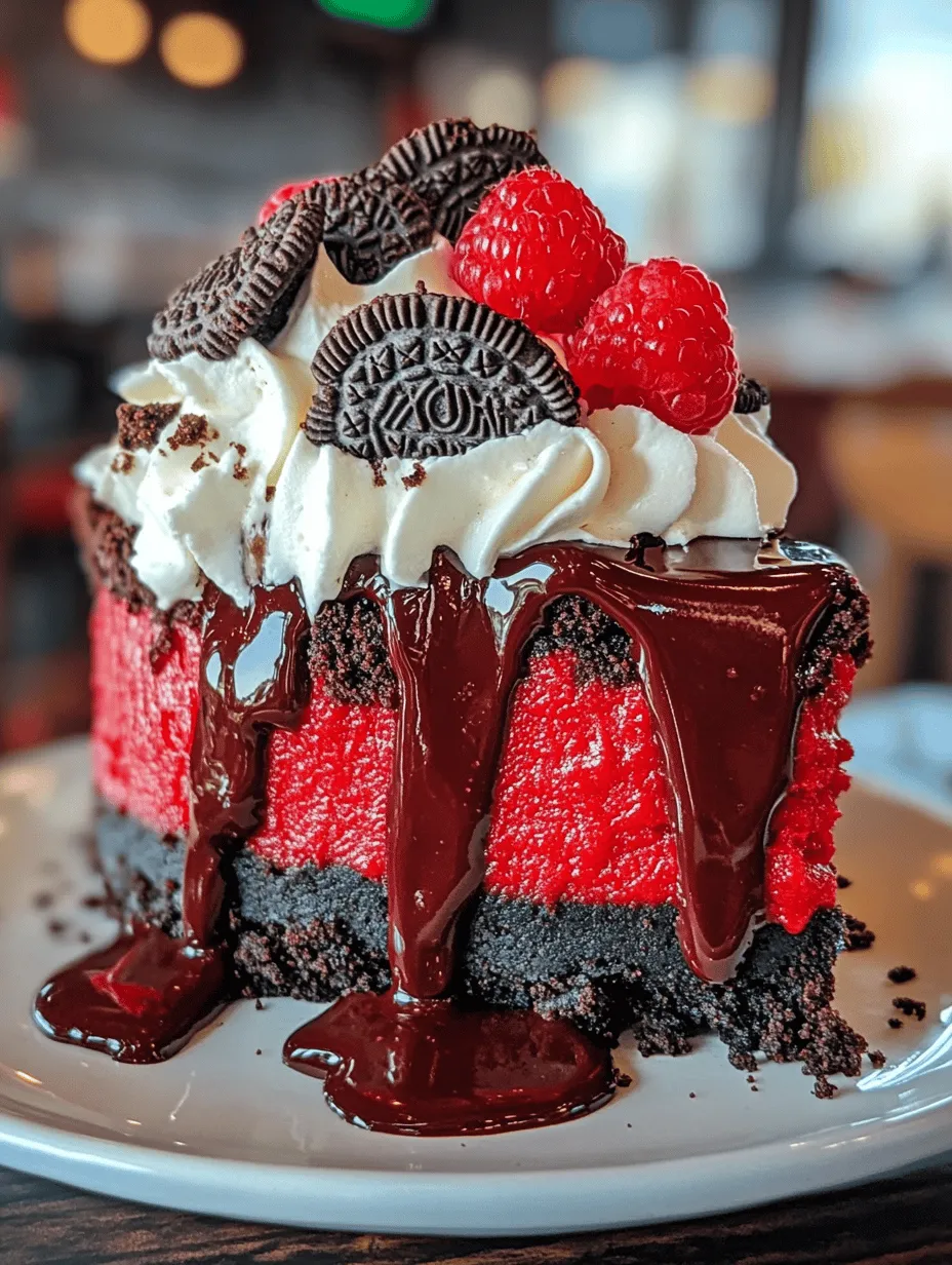 Indulge in Decadence: Red Velvet Oreo Cheesecake with Chocolate Ganache