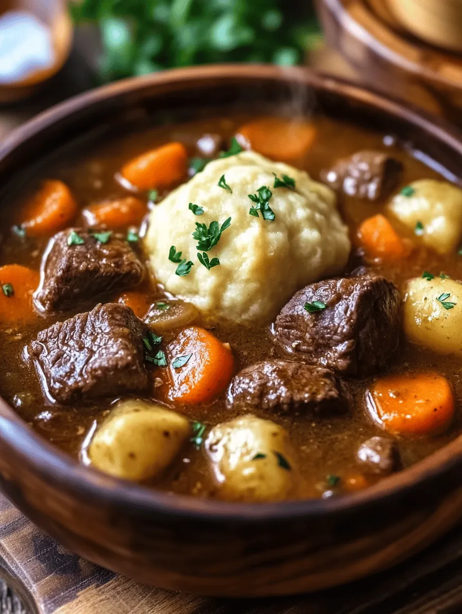 Hearty Beef Stew &#038; Fluffy Dumplings Recipe Article