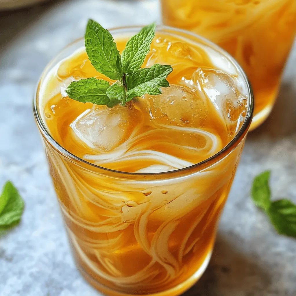 Thai Tea Infused Delight: A Refreshing Journey into Flavor