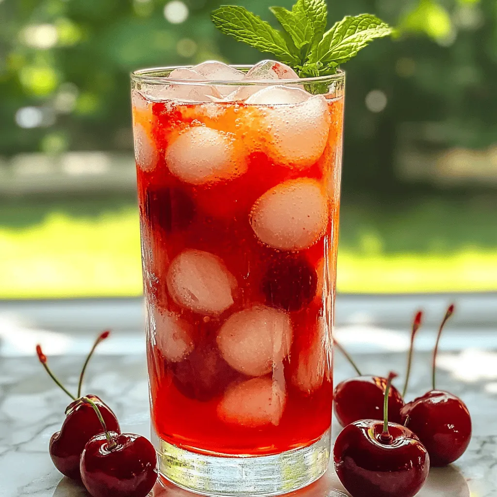 Ginger Cherry Fizz Mocktail: A Refreshing Non-Alcoholic Delight