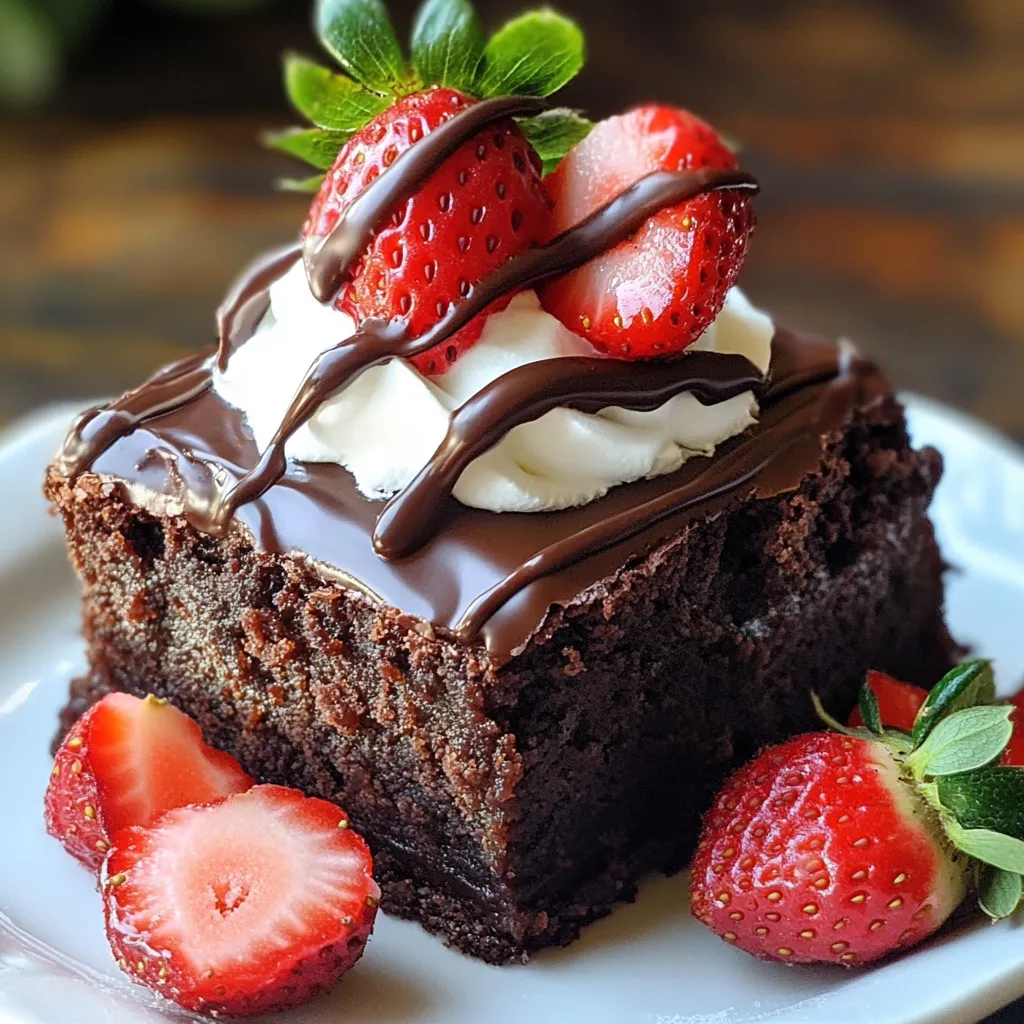 Chocolate Covered Strawberry Brownies: A Decadent Delight