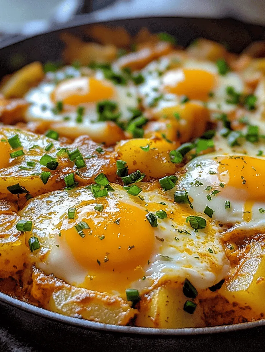 Cheesy Potato and Egg Breakfast Skillet: The Delight of a Hearty Morning Meal