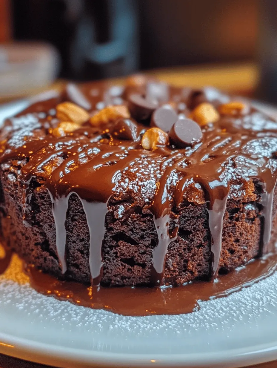 Decadent Chocolate Fudge Brownie Cake Recipe
