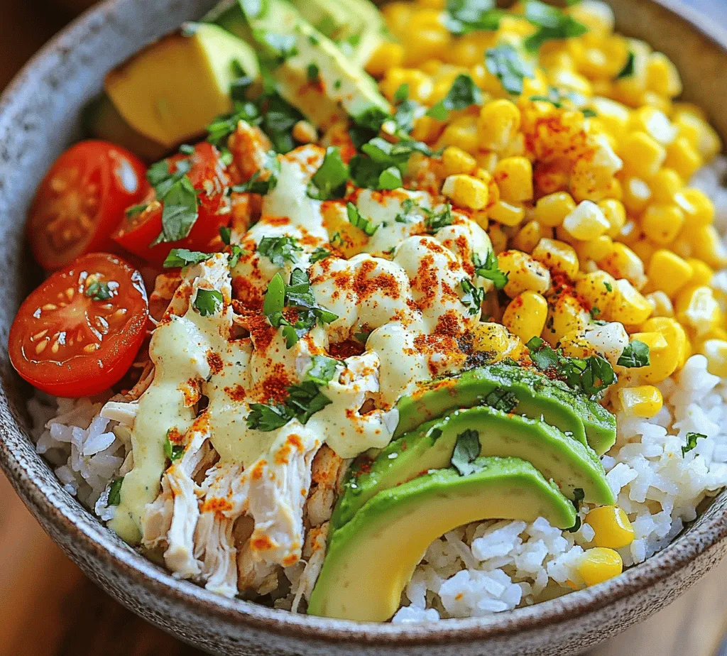 The Loaded Street Corn Chicken Rice Bowl is a delightful fusion of flavors that brings together the essence of street food with the comfort of a home-cooked meal. Inspired by the vibrant street corn dishes found in Mexican cuisine, this bowl is a celebration of fresh ingredients and bold flavors. Imagine tender chicken, sweet corn, and fluffy rice all topped with a creamy dressing and fresh garnishes—it
