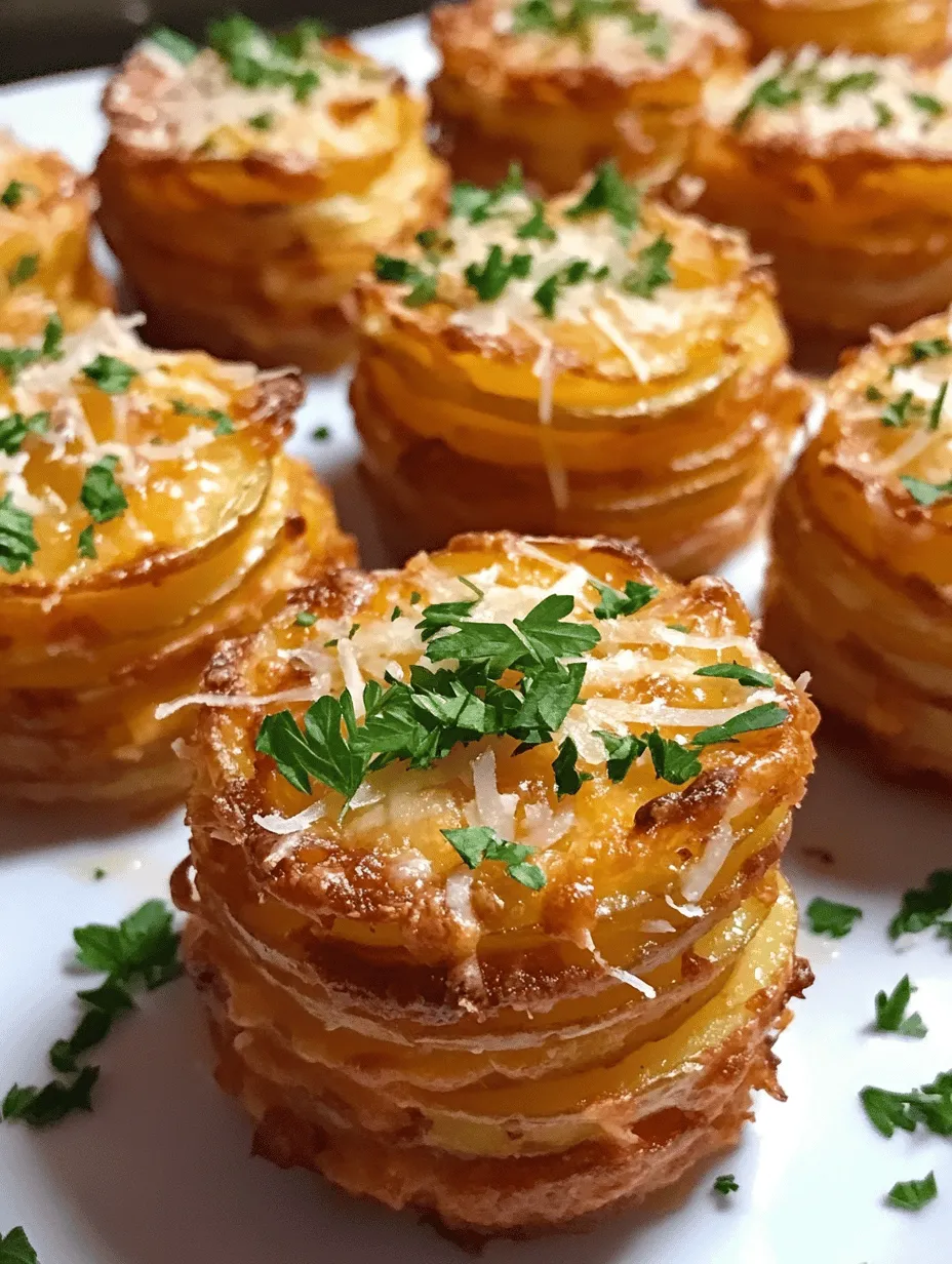 Crispy Cheesy Garlic Potato Stacks: A Delightful Recipe for Potato Lovers