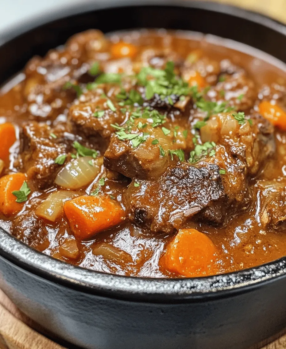 At its core, Oxtail Bourguignon is a stew that features oxtail as the primary protein, braised in a rich sauce made from red wine, beef broth, and a medley of aromatic vegetables. The significance of this dish extends beyond its delicious taste; it represents a culinary tradition that values patience and attention to detail. Traditionally, a Bourguignon is made with beef, but the use of oxtail adds a unique twist that enhances the dish