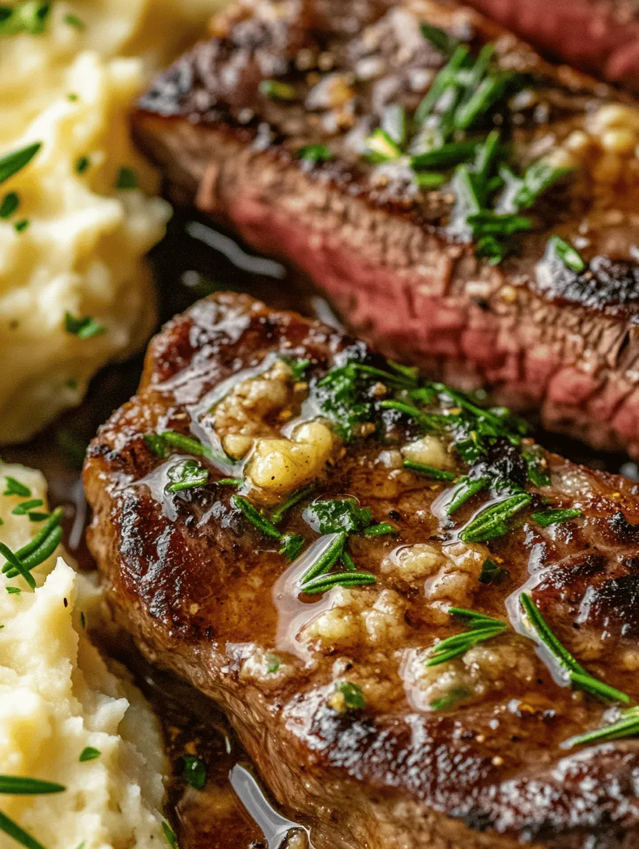 Slow Cooker Garlic Butter Ribeye with Parmesan Mashed Potatoes