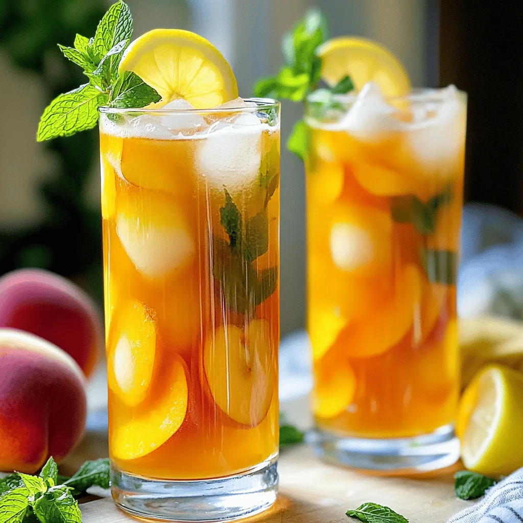 Southern Sunshine Peach Tea: A Refreshing Taste of the South