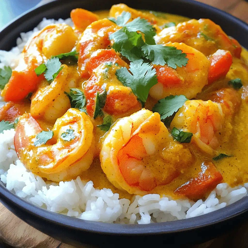 Coconut Delight: Indian Shrimp Curry with a Twist