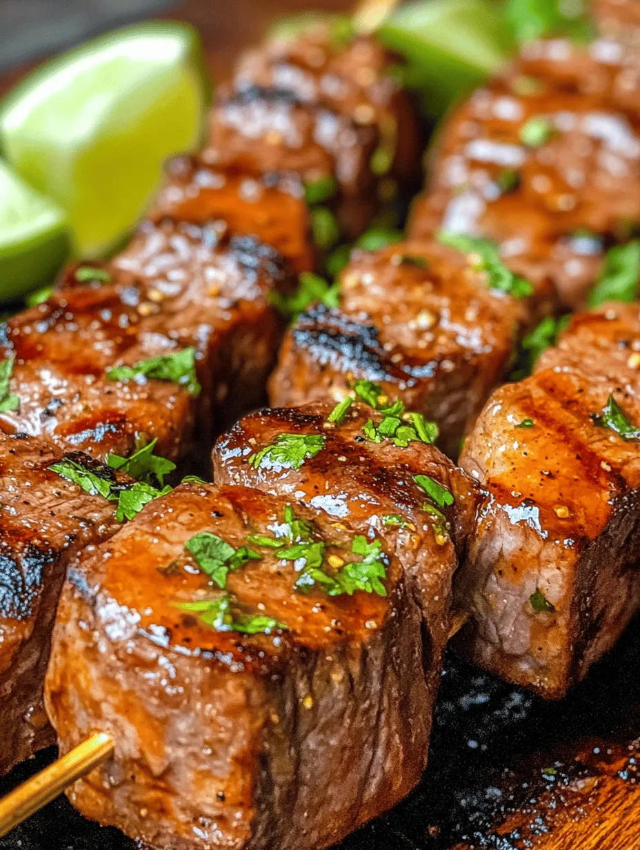 Sizzling Sriracha Lime Grilled Steak Skewers Recipe