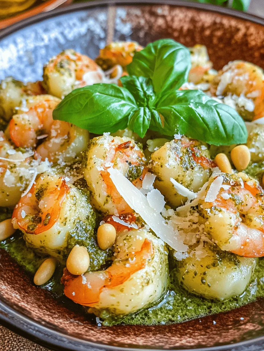 Creamy Basil Pesto Shrimp and Gnocchi: A Culinary Delight