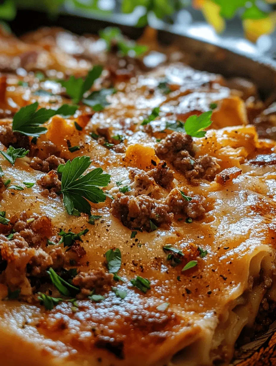 Parmesan Garlic Bacon Cheeseburger Lasagna: The Ultimate Comfort Food Fusion