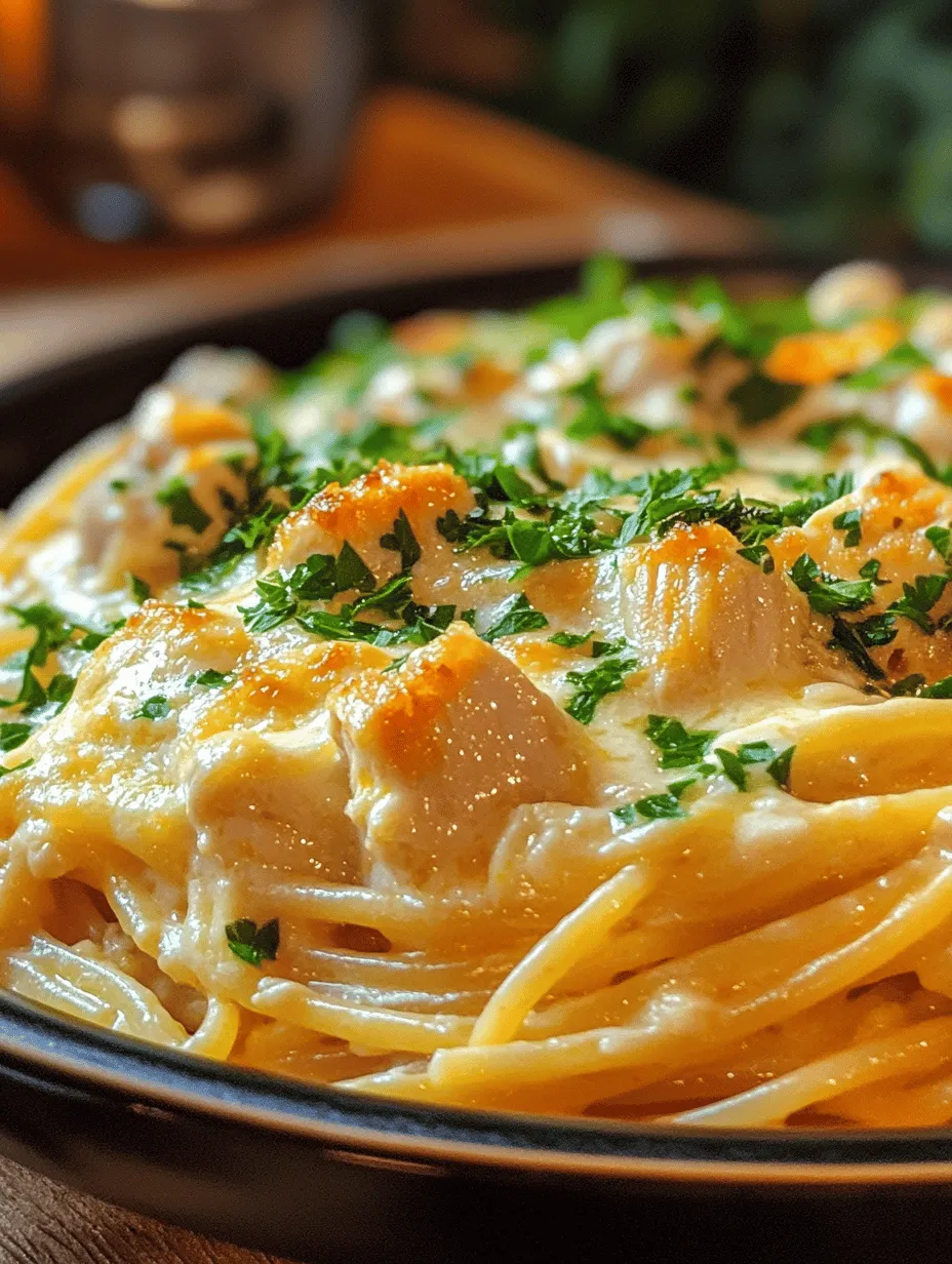 Creamy Chicken Spaghetti Delight: A Comforting Culinary Experience