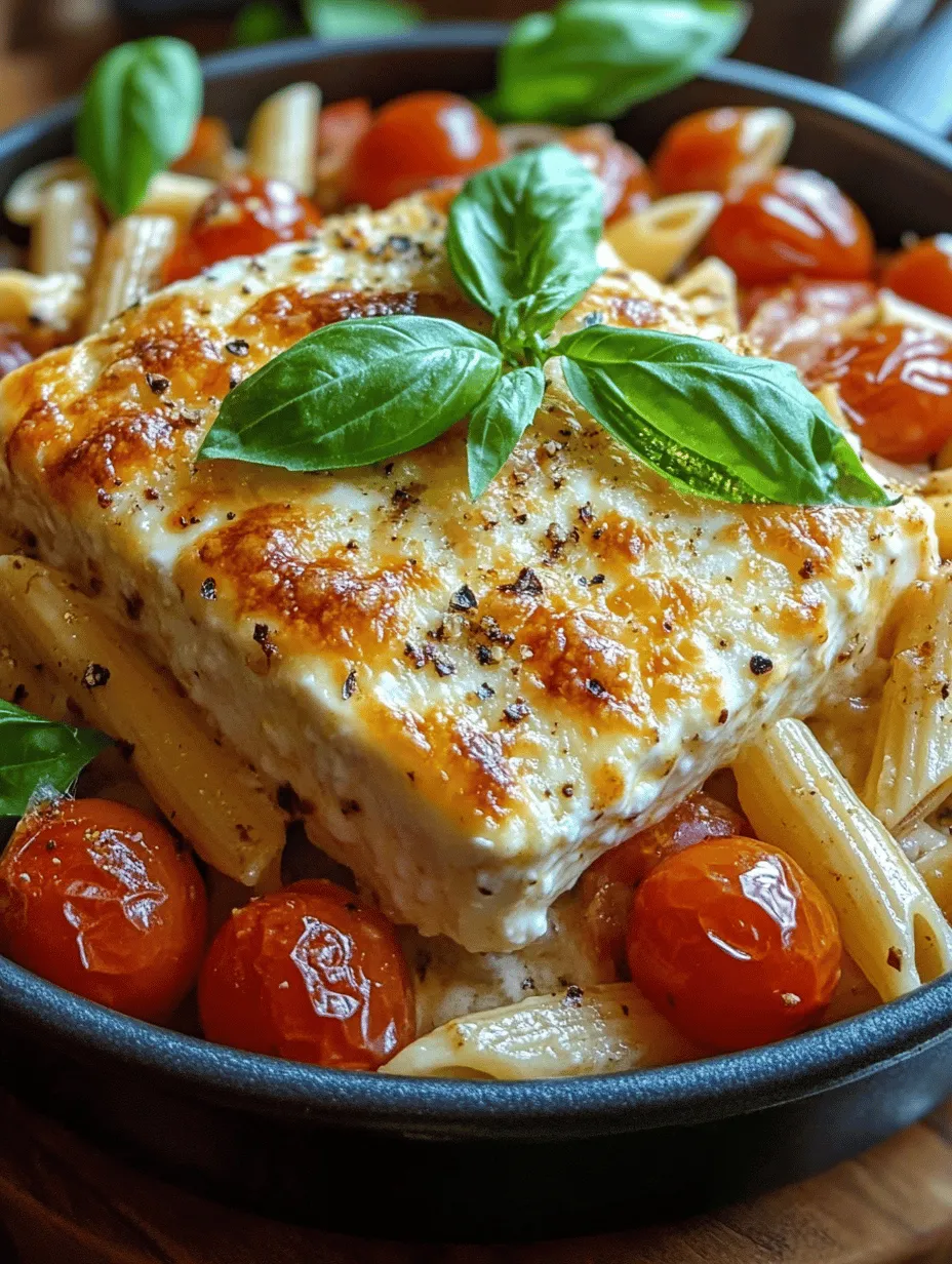 Cheesy Bliss Baked Feta Pasta: A Comforting Delight