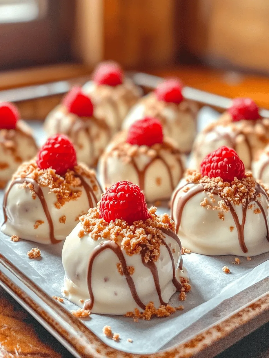 White Chocolate Raspberry Cheesecake Balls Recipe