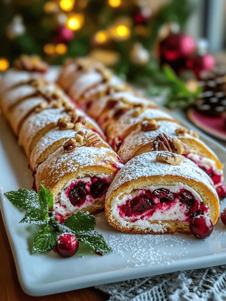 Festive Christmas Cranberry Roll Ups: A Delicious Holiday Treat
