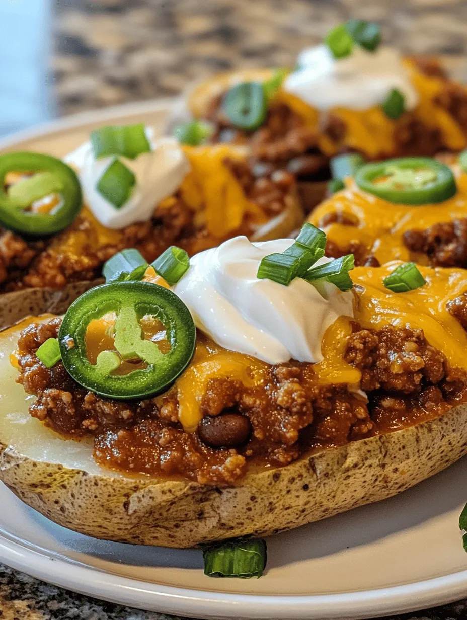 Chili Cheese Baked Potatoes: A Comfort Food Delight