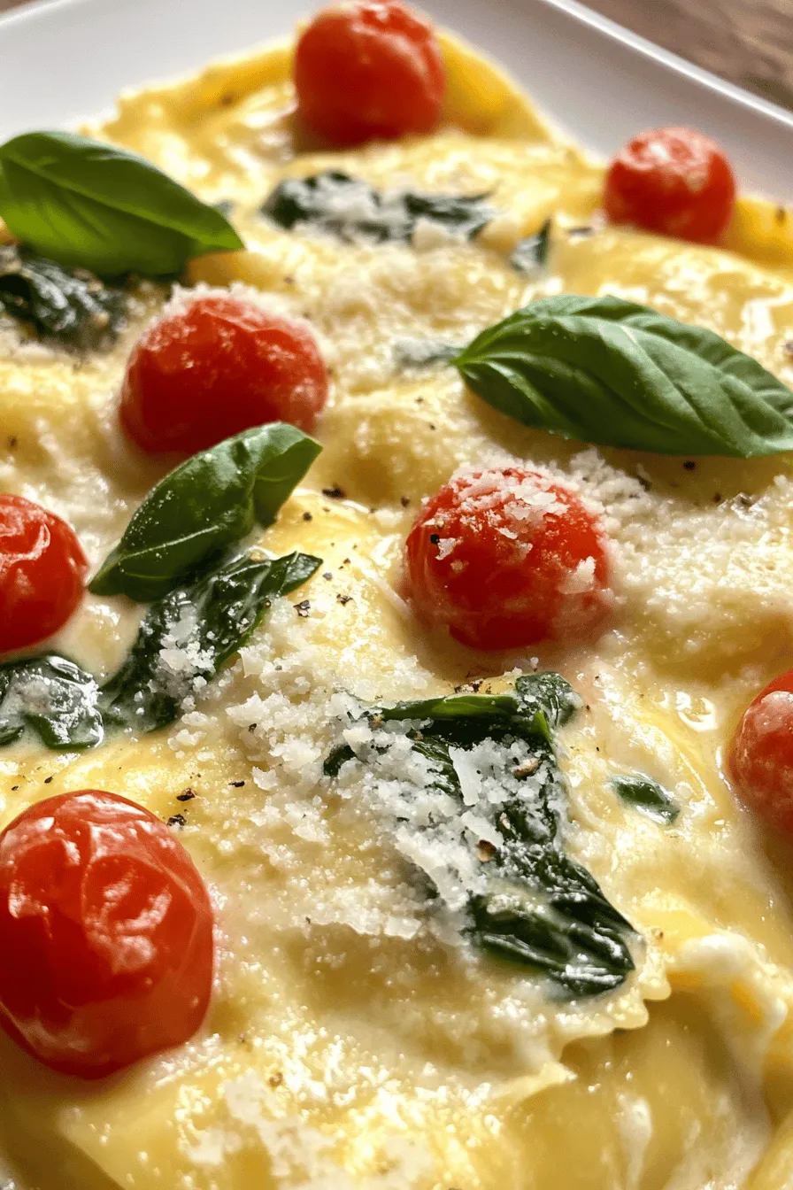 Creamy Tuscan Ravioli Recipe