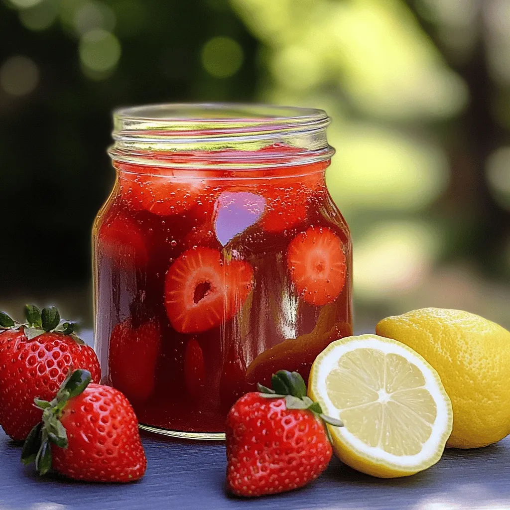 Sweet Strawberries Elixir: Homemade Strawberry Syrup