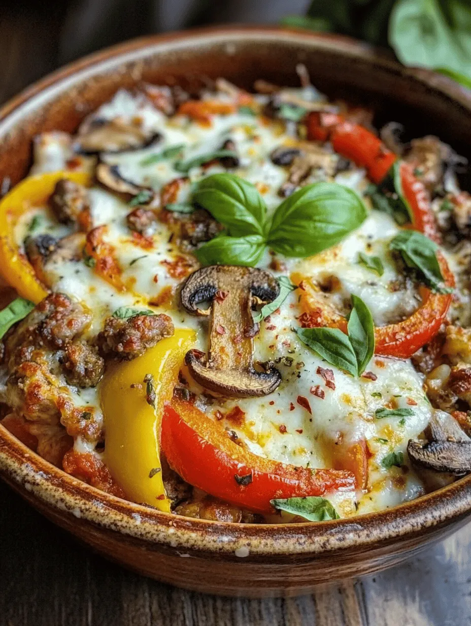 Low Carb Crustless Pizza Bowl: A Delicious and Healthy Meal