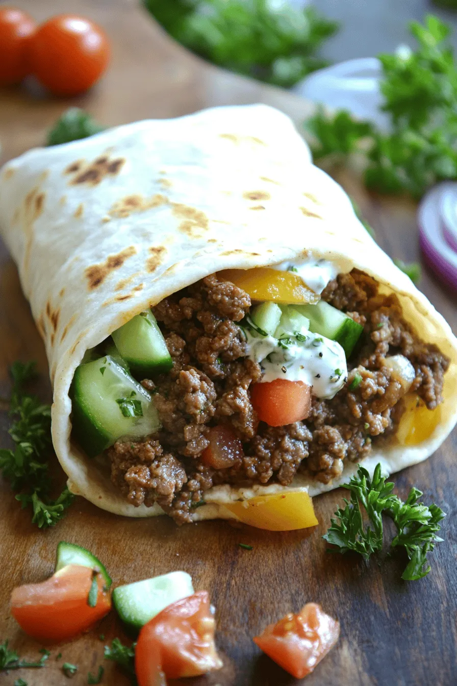 Savory Ground Beef Gyros: A Flavorful Homemade Delight