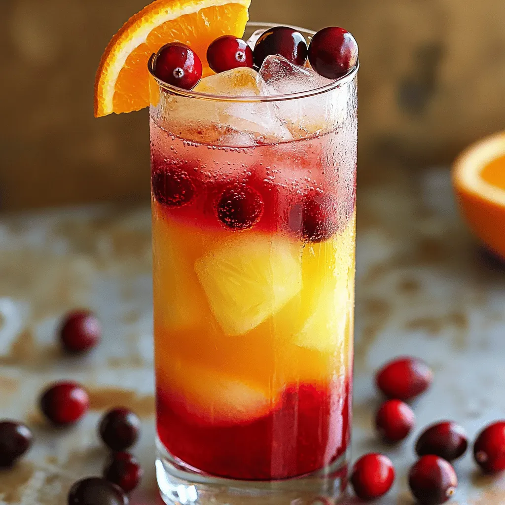Cranberry Sunrise Mocktail Recipe: A Refreshing Delight