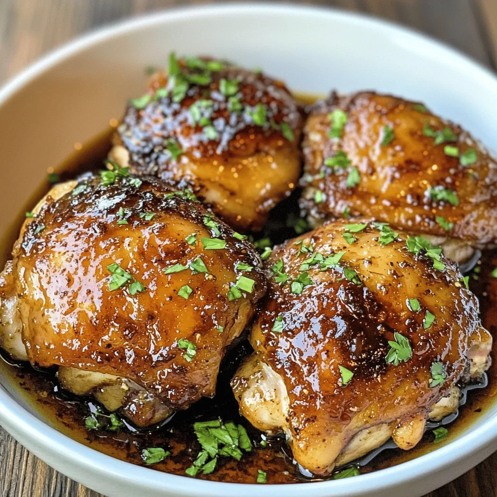 Balsamic Glazed Chicken Thighs Recipe: A Flavorful Delight