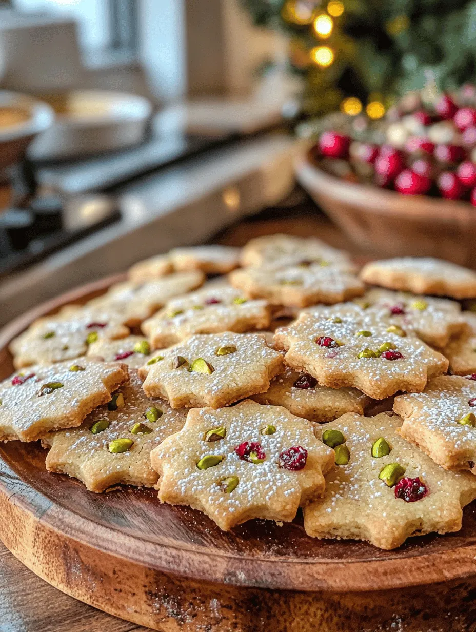 Cranberry Pistachio Shortbread Cookies: A Festive Delight