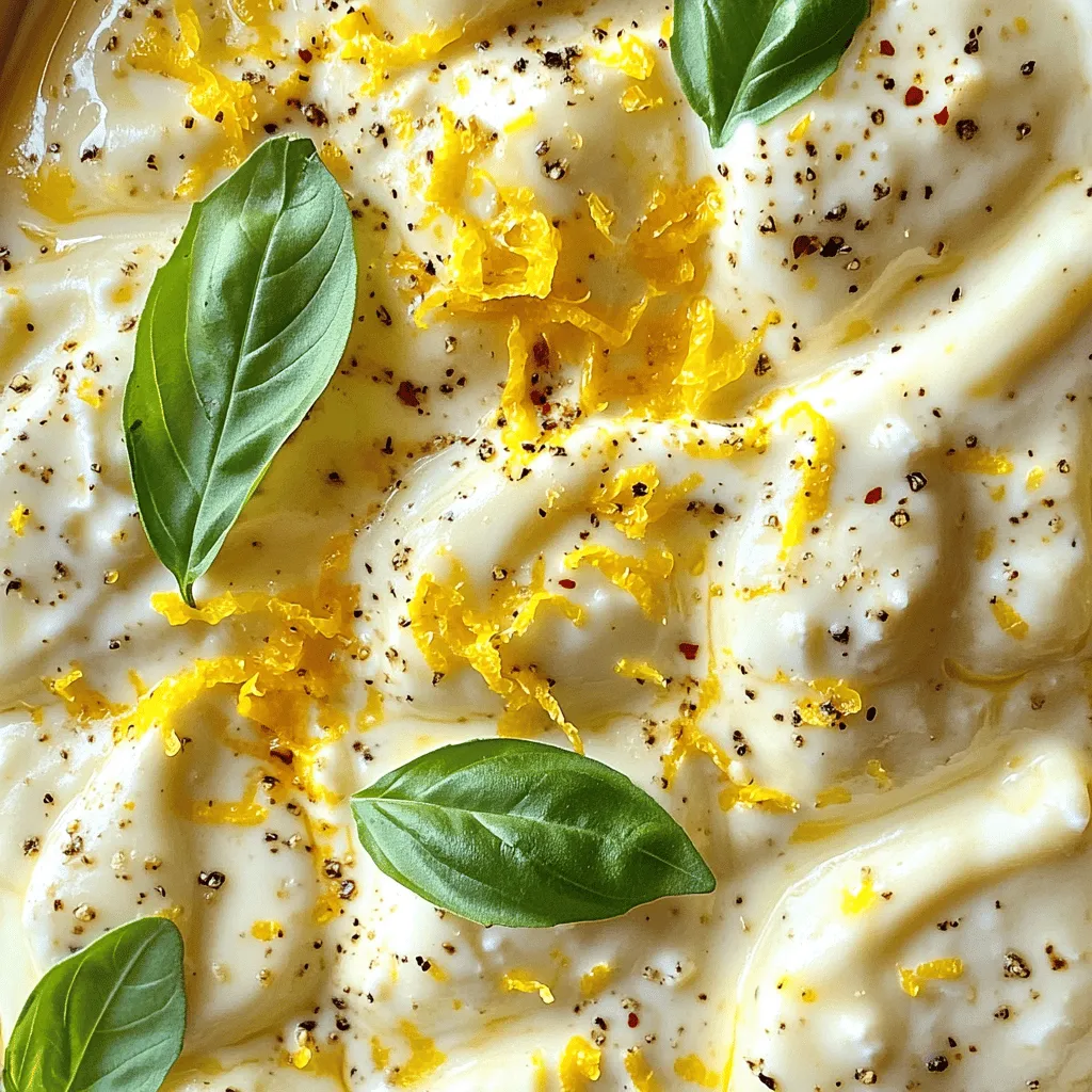 Creamy Lemon Ravioli Delight