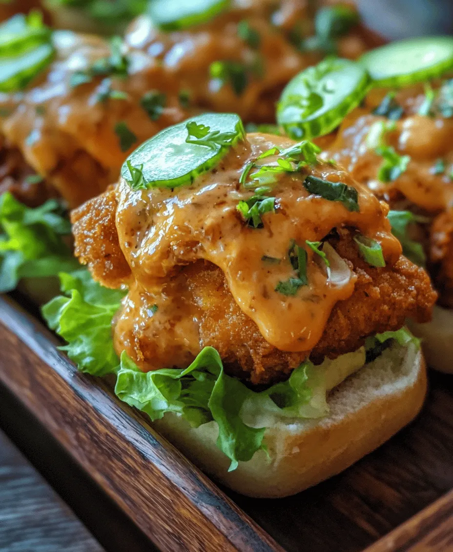 Bang Bang Chicken Sliders are an irresistible dish that has captivated taste buds across the globe. These sliders combine the crunch of crispy chicken with a creamy, spicy sauce and vibrant fresh toppings, creating a perfect balance of flavors and textures. Whether you